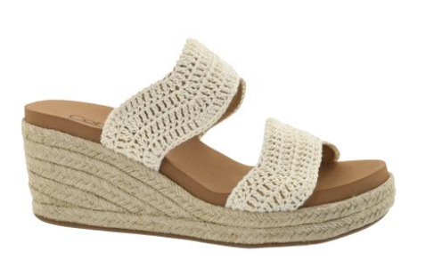 Clueless Ivory Wedge Sandal | Corkys*