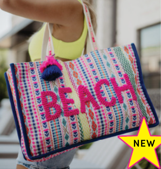 BEACH Tote or Beach Bag | KATYDID *30A JANUARY PREORDER