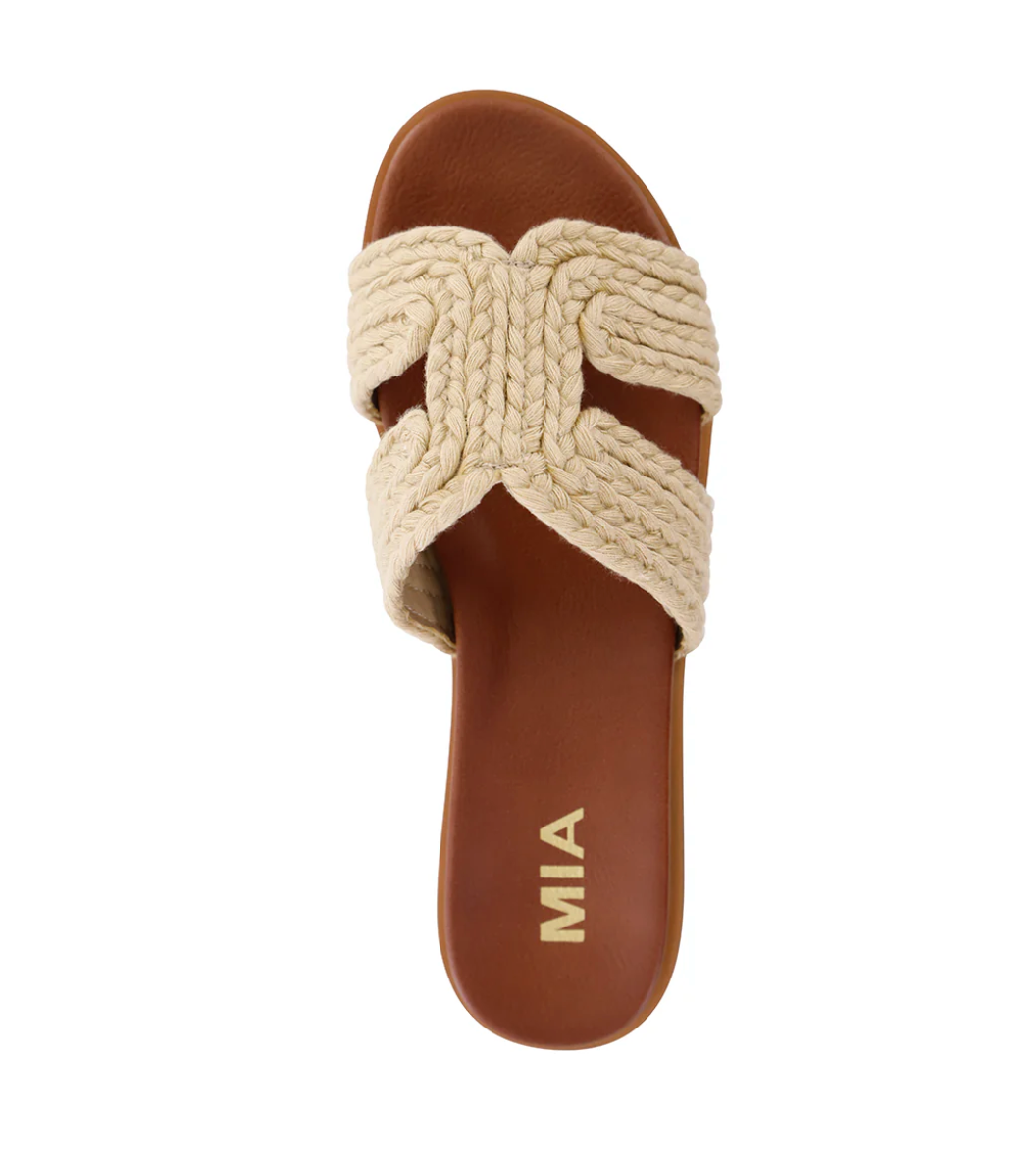 The Poet Braided Woven Slip On Sandal | MIA SHOES *30A JANUARY PREORDER