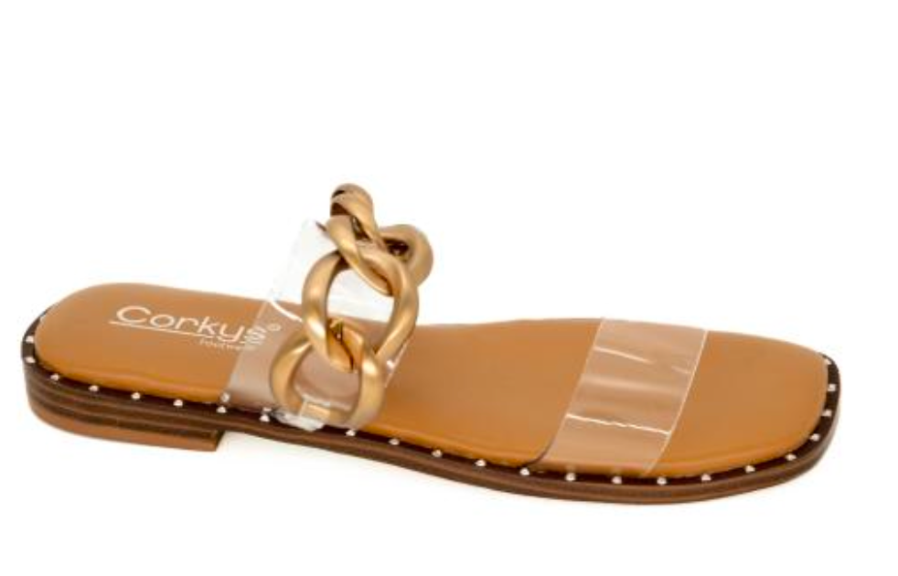 Catch Flights Not Feelings Sandals | CORKYS