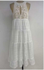 Cream Crochet Tiered Dress | FATE