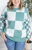 Checker Pullover Sweater | MICHELLE MAE *PREORDER