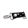 Pink Hearts on Black LippyClip® Lip Balm Holder