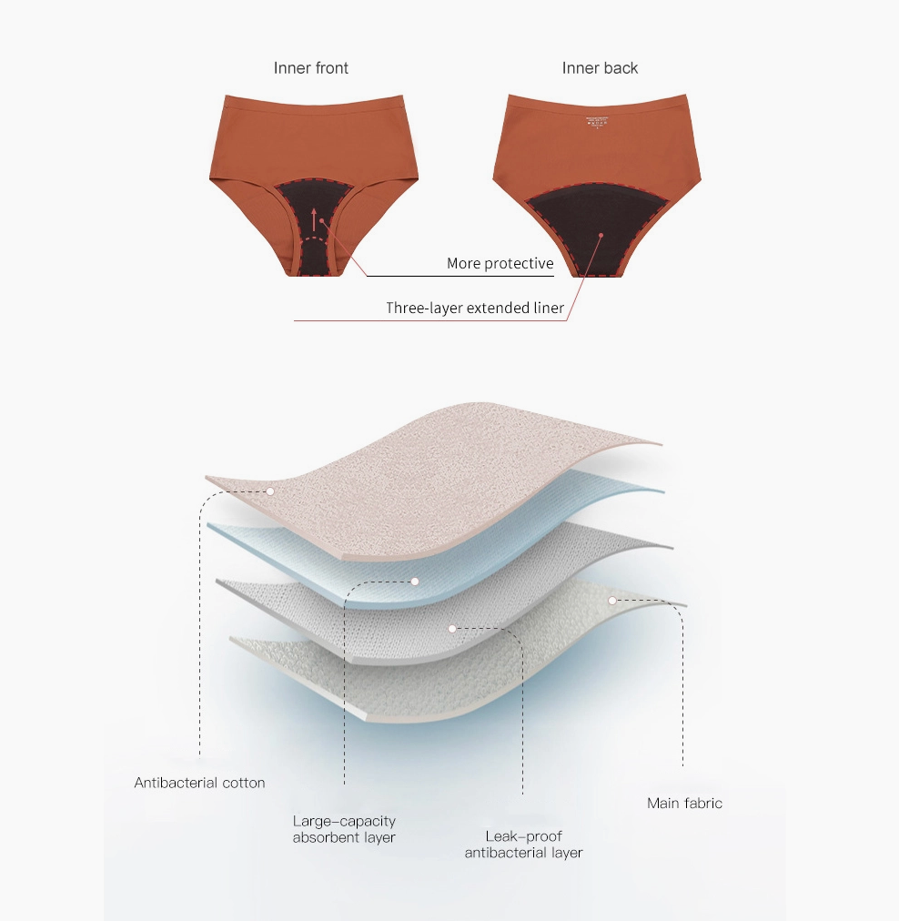 Super Absorbency High-Waist Brief Period Underwear