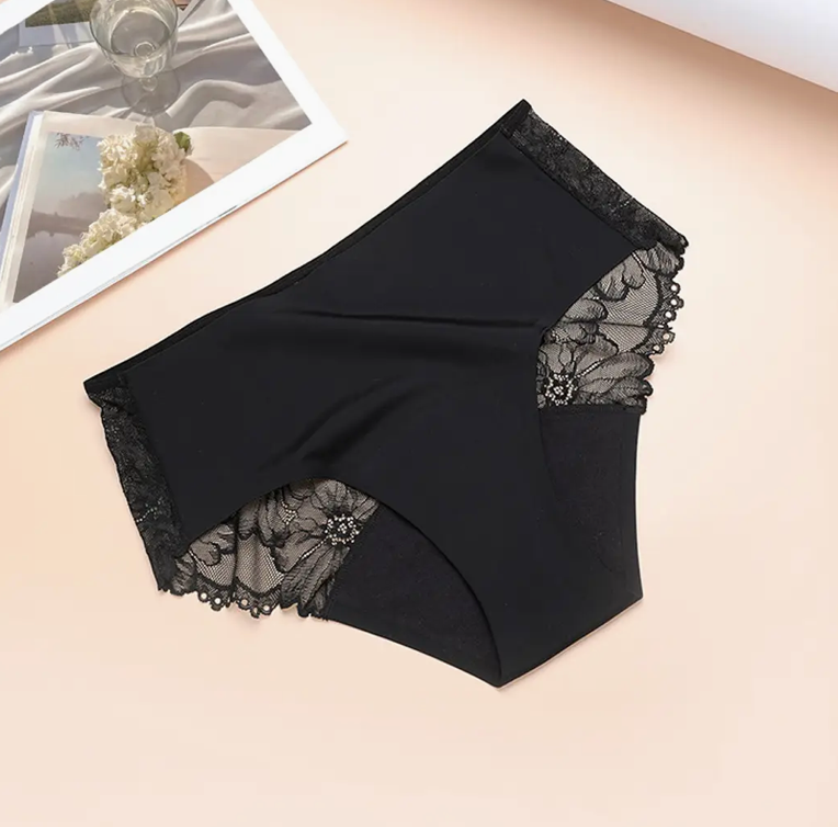 Super Absorbency Lace Middle-Waist Brief Period Underwear