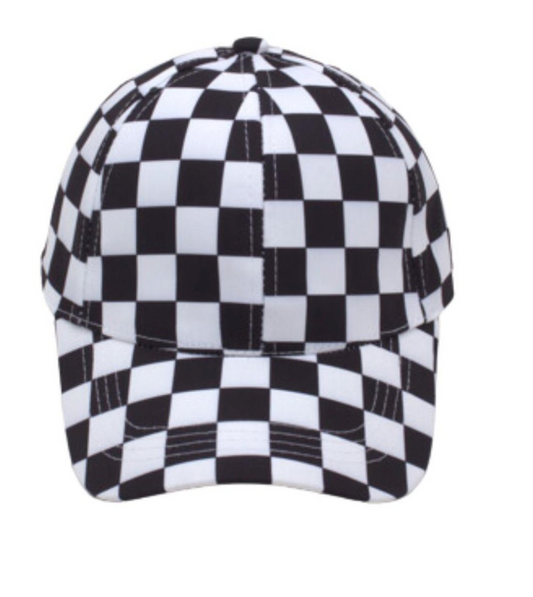 Checkered Trucker Hat