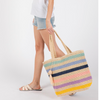 Pom Pom Tassel Multi Color Tote Bag