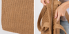 Solid Taupe Crochet Tote Bag