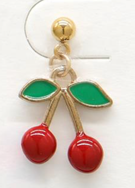 Secret Cherry Dangle Earrings