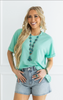 Short Sleeve Two-Tone Thermal Top * DEAL