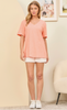 Casual Basic Cotton V Neck Short Sleeve *DEAL