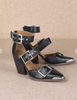 Hendrix - Pointed Toe Hollow Out Stiletto Sandals | MIIM  (5 COLORS) *LA LIVE PREORDER 35% OFF