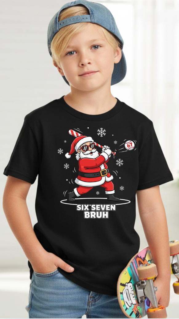 67 Santa clause  Baseball Tshirt Youth/adult (Copy)