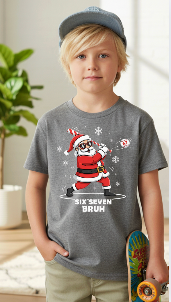 67 Santa clause  Baseball Tshirt Youth/adult (Copy)