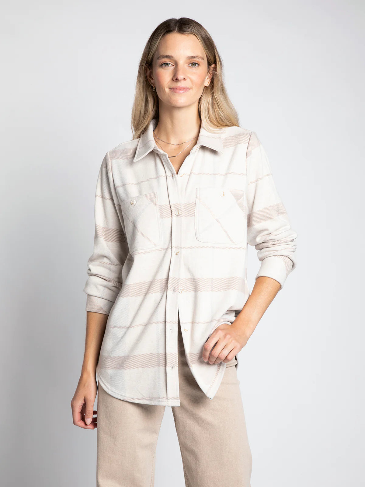 The Lewis Plaid Shirt - Cream