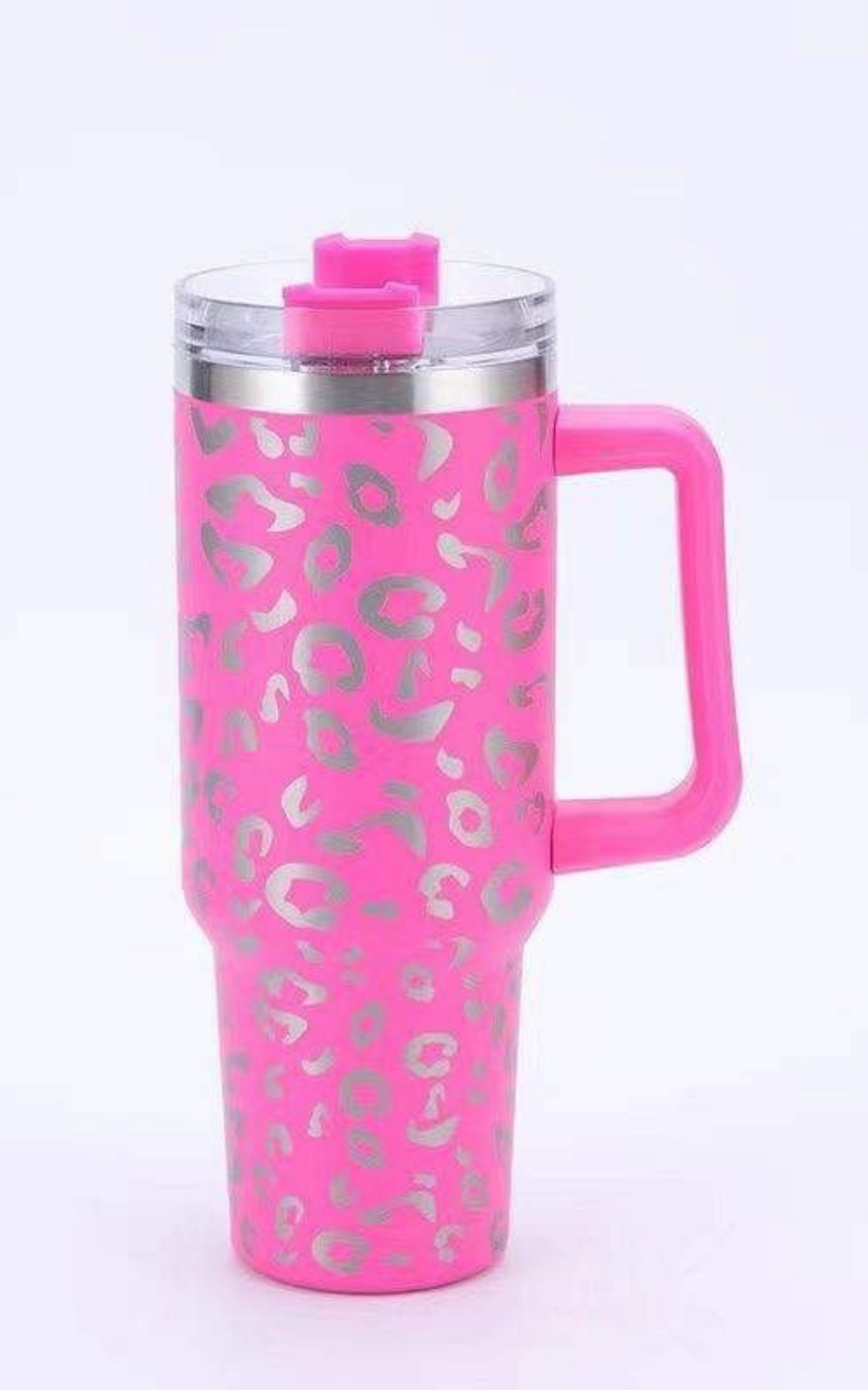 BHB Exclusive: Hot Pink Leopard 40oz Tumbler