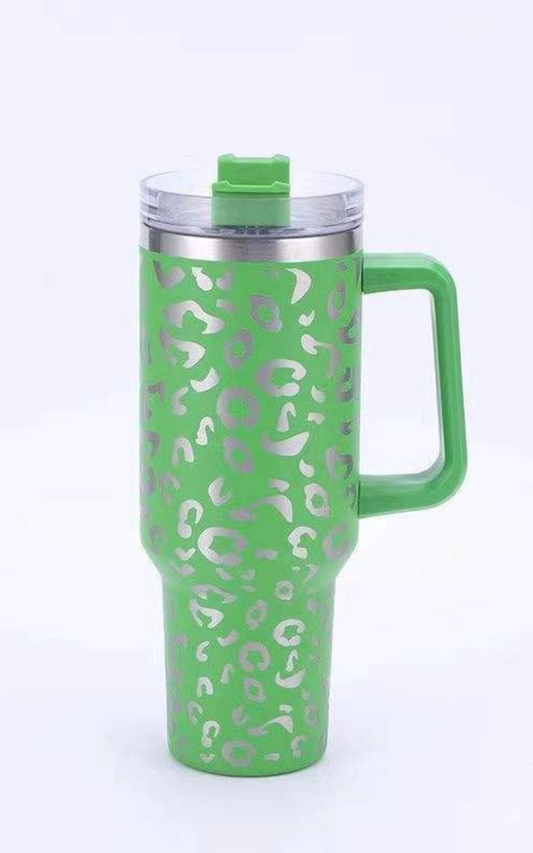 BHB Exclusive: Green Leopard 40oz Tumbler