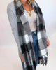 Oversized Flannel Tassel Scarf - Final Sale