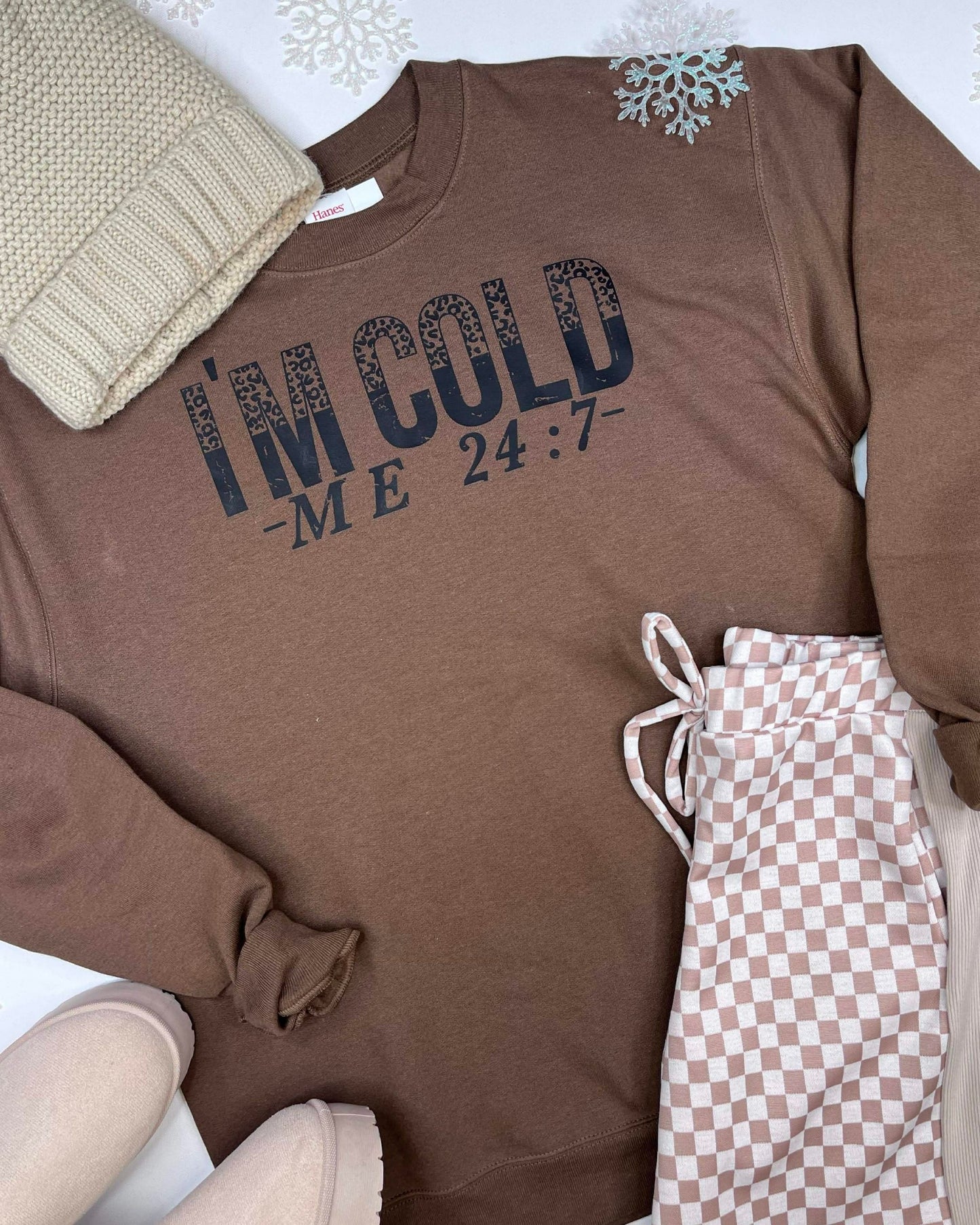 I'm Cold 24/7 Crewneck Graphic Sweatshirt