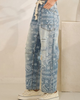 Washed Paisley Patch Print Denim | OLI & HALI - DEAL