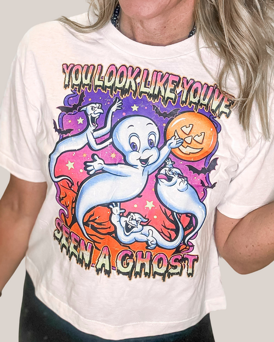 You Look like You Saw a Ghost Casper Fine Jersey Boxy Graphic Tee