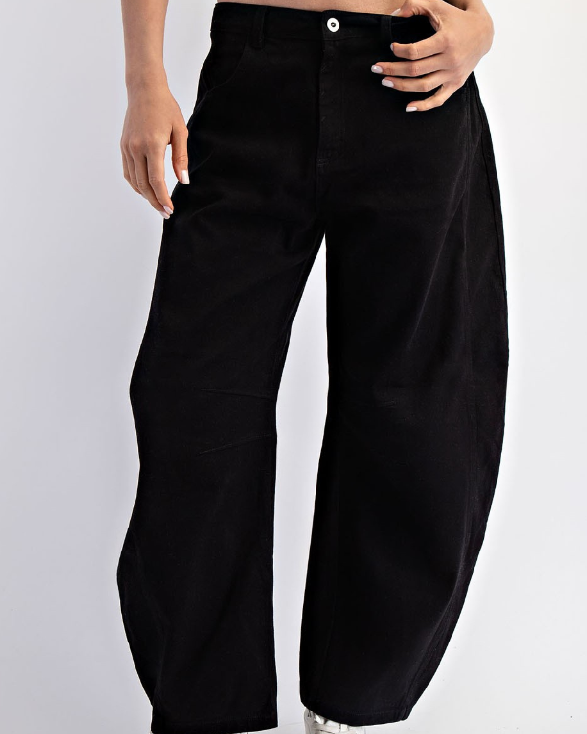 Cotton Twill Barrel Pant | RAE MODE
