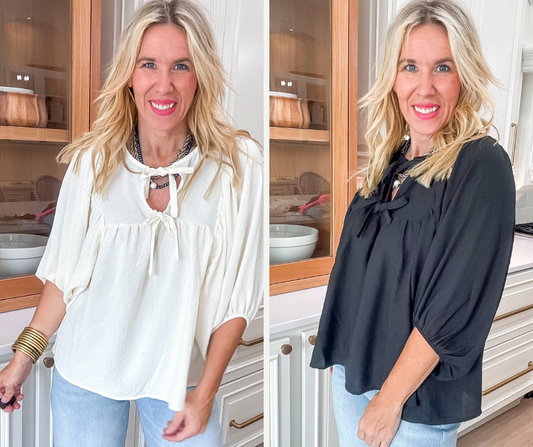 Drift Away Airflow Batwing 3/4 Sleeve Top