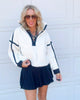 The Aspen Mountain White 1/2 Zip Sherpa Sweater | Salty Wave - Preorder Ships Nov