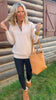 On Repeat Cream Half-Zip Pullover | SALTY WAVE *PREORDER - START SHIP DATE OCT 25TH
