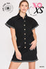 Casual Button-Front Utility Dress | UMGEE - Final Sale