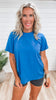 Cotton Boyfriend Round Neck Tee | ZENANA *DEAL