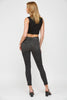 The Christina Black High Rise Ankle Skinny Denim Jean  | Mica - Final Sale