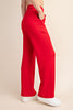 True Red Effortless Style Model Straight Pant | RAE MODE