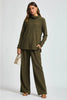 3-Piece Cozy Lounge & Travel Set - Dark Olive