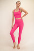 Nylon Rib Yoga Leggings | RAE MODE