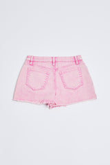 High Rise Acid Wash Mom Denim Shorts | FINAL SALE