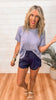 Short Sleeve Two-Tone Thermal Top * DEAL