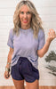 Short Sleeve Two-Tone Thermal Top * DEAL