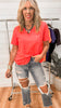 Casual Basic Cotton V Neck Short Sleeve *DEAL