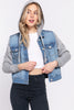 Rebel Remix Denim Hoodie Jacket