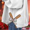 Baseball Side Bow Baseball Sweatshirt