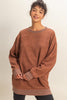 Oversized Crewneck Casual Sweatshirt (4 COLORS) | HYFVE *LA LIVE PREORDER