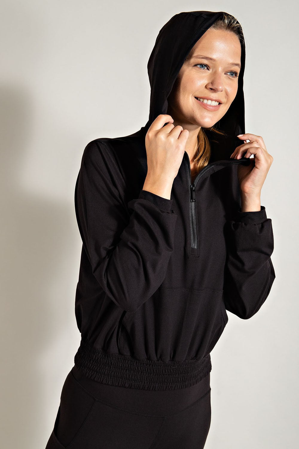 Butter Quarter Zip Hoodie w/ Kangaroo Pocket - Final Sale