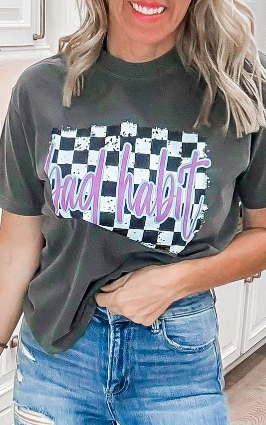 BHB Checkered Birthday Graphic T-shirt - DEAL