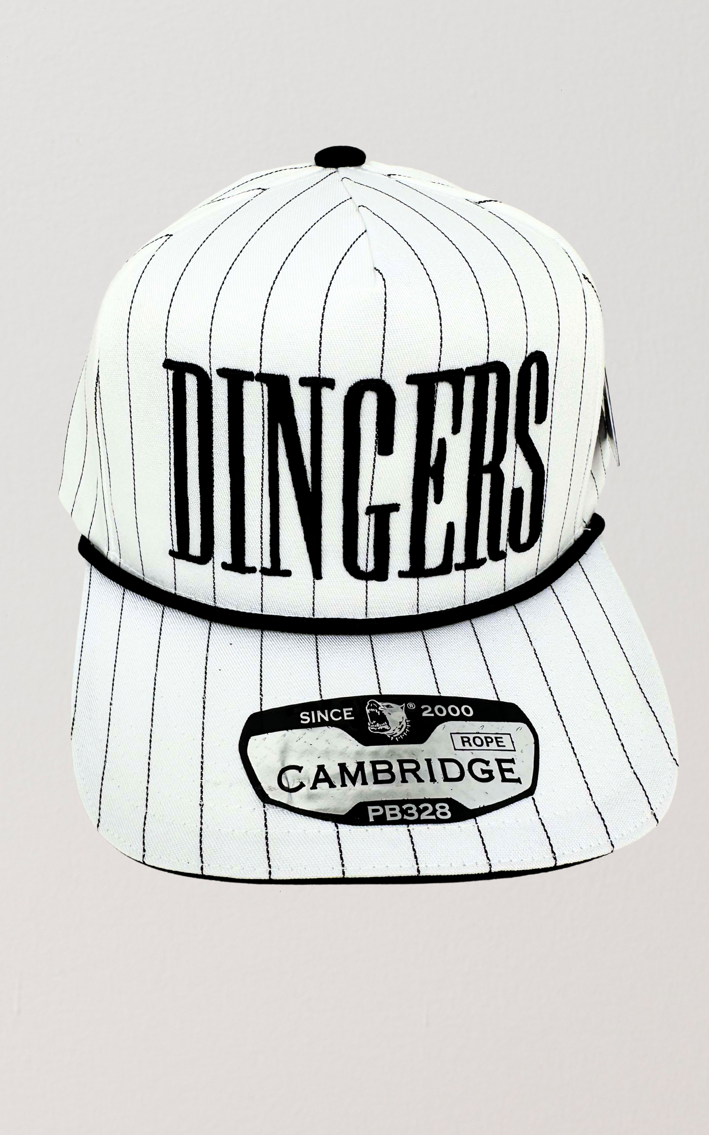 Dingers Baseball White Stripe Trucker Hat