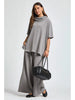 Everyday Luxe Cowl Neck Lounge Set - Grey