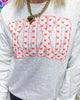 XOXO Hearts Crewneck Graphic Sweatshirt *