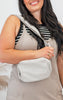 Matte Dual-Compartment Crossbody Bag