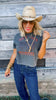 Hold Your Horses Garment Dyed Graphic Boxy Crop T-shirt