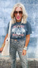 Free Spirit Wold Tour Garment Dyed Graphic T-shirt - Pepper